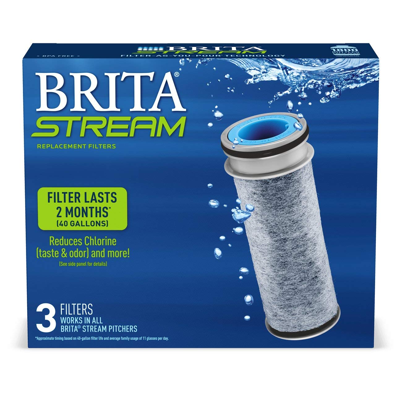 Amazon | Brita (ブリタ) 36241 | WQAおよびNSF/ANSI認定、塩素、銅